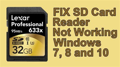 SD card reader does not work Solved 